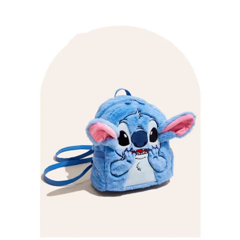 Mochila Tridimensional Ponto Disney, boneca dos desenhos animados criativos, bolsa de estudante versátil, elegante e fofa, presente acessórios femininos