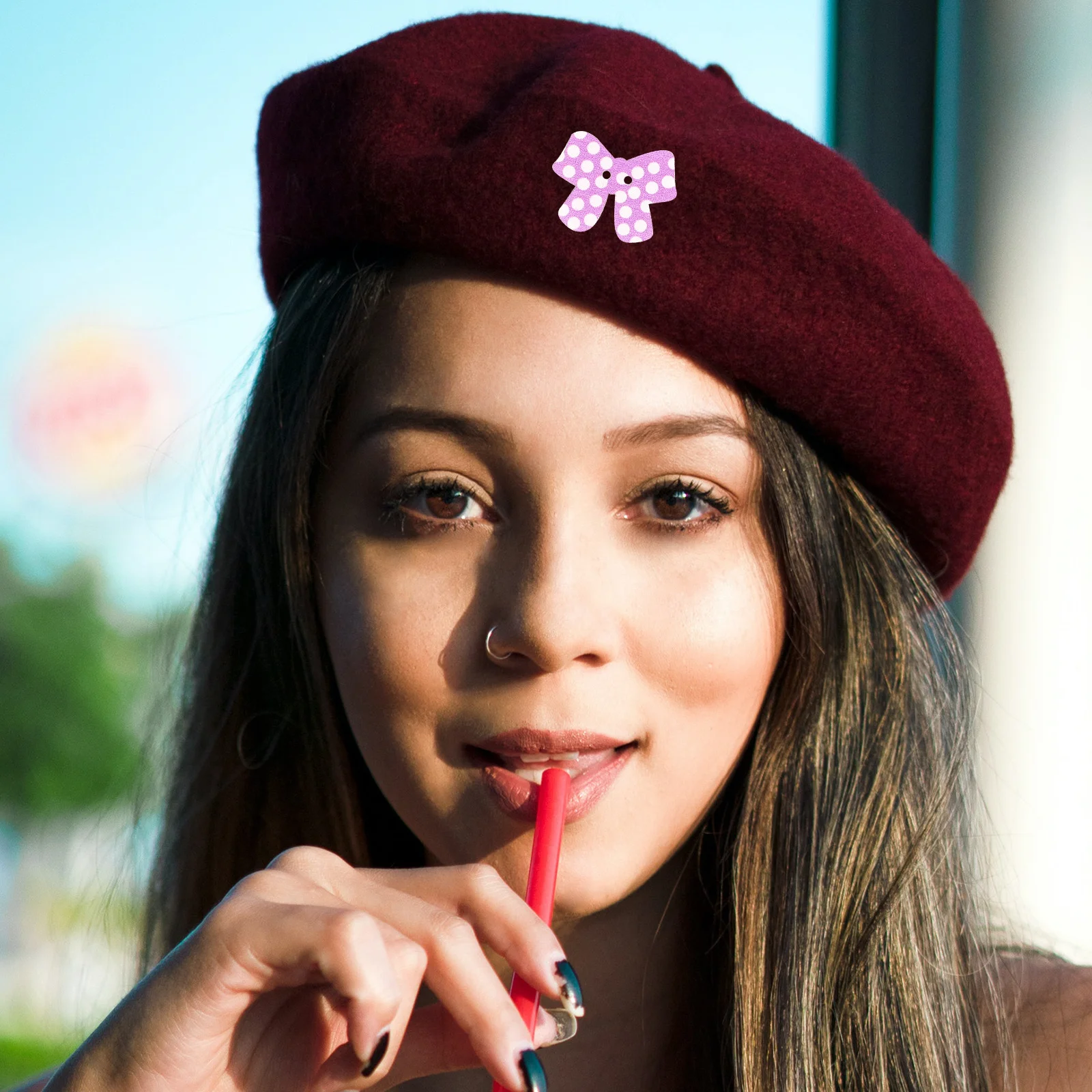 50 قطعة أزرار Bowknot الخشبية أزرار الخياطة اليدوية الزخرفية للملابس DIY الحرف استبدال زر للخياطة