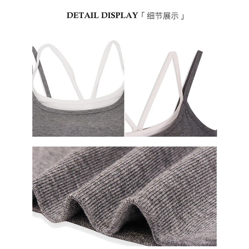 قمصان صغيرة مزيفة للنساء في الصيف بقصة ضيقة وتنحيف مع وسادة صدر من الداخل مقترنة مع بلوزة فتاة حارة
