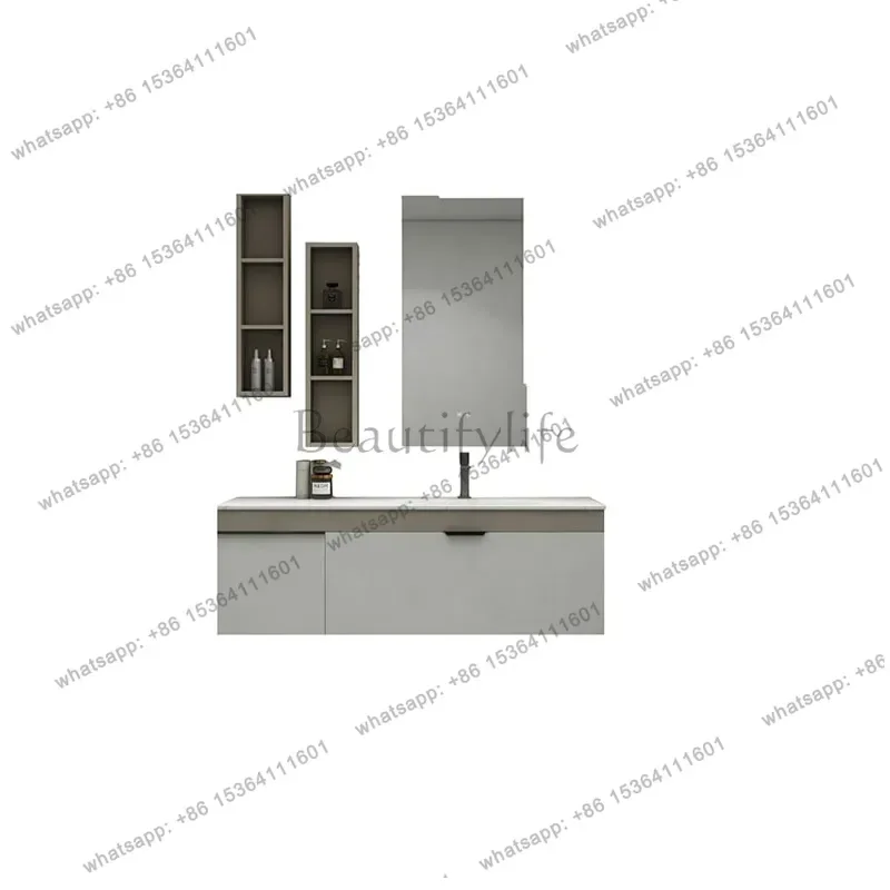 Modern Bathroom Cabinets Countertop Waterproof Storage Toilet Bathroom Cabinet Space Saver Armario