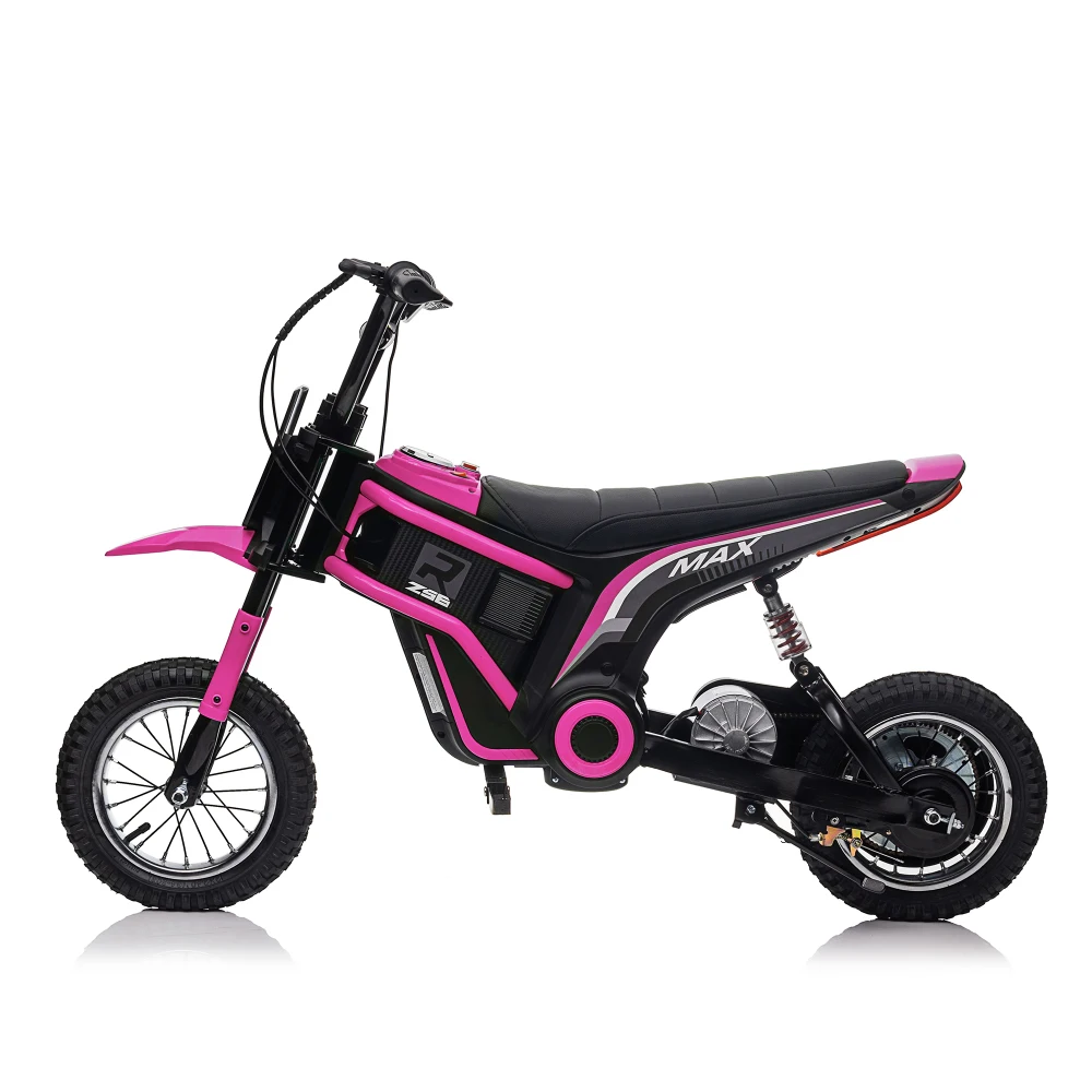 24V14ah Kids Ride On 24V Elektrisches Spielzeug Motocross Motorrad Dirt Bike-XXL groß, Geschwindigkeiten bis zu 14,29 MPH, Doppelfederung