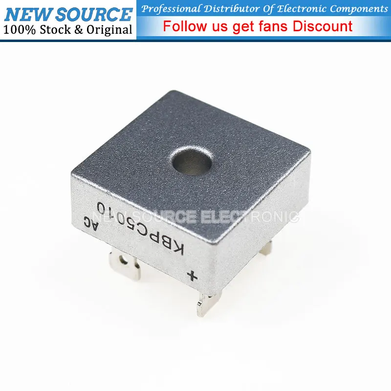 (1pcs) KBPC1510 KBPC8010 KBPC2510 KBPC3510 KBPC5010 KBPC1010 Diode Bridge Rectifier 15A 25A 35A 50A 1000V