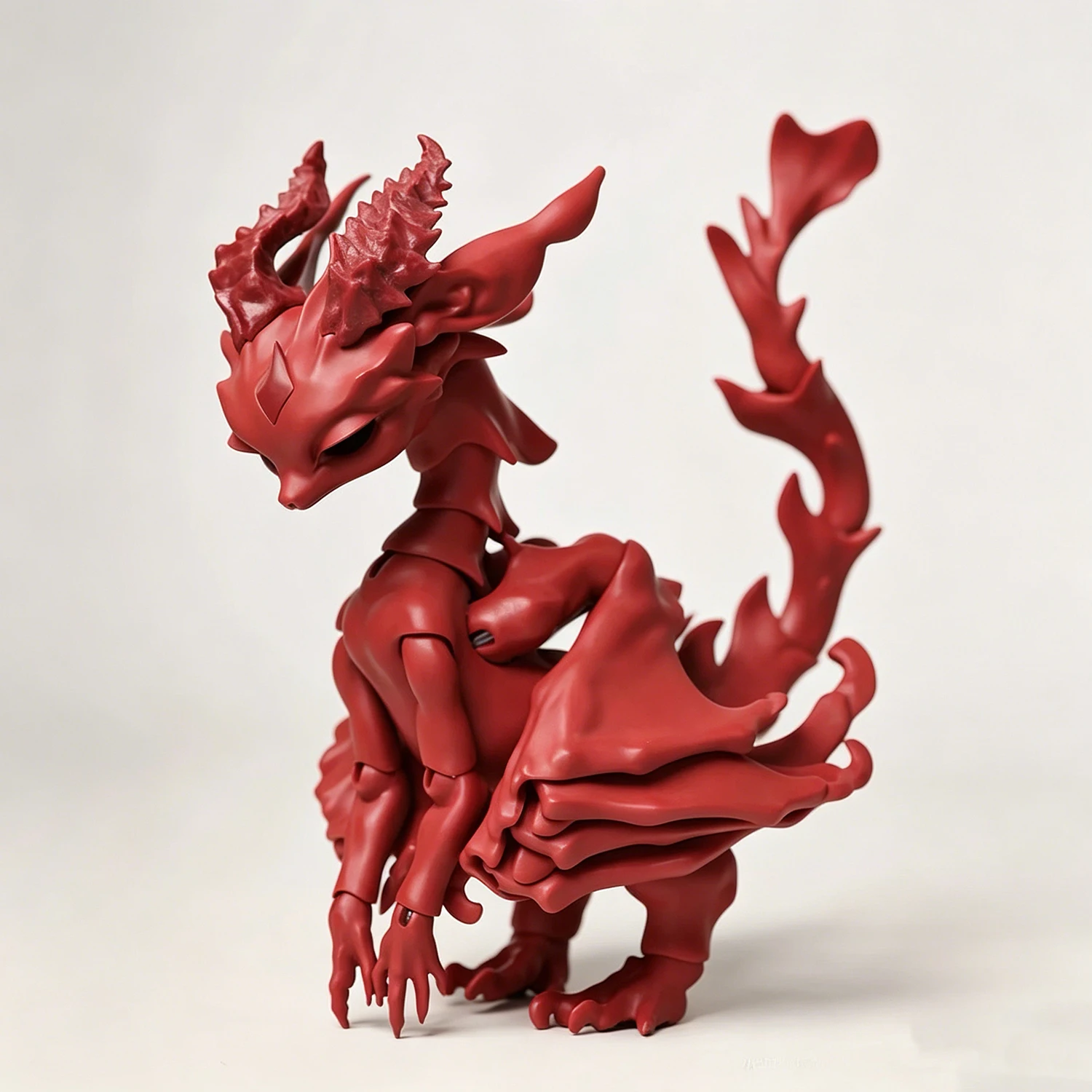 Pre-order Lafaye Resin 1/4 BJD Dragon Animal Model Adjustable Wings  Multiple Magnetic Interchangeable Horns Ball-Jointed Doll