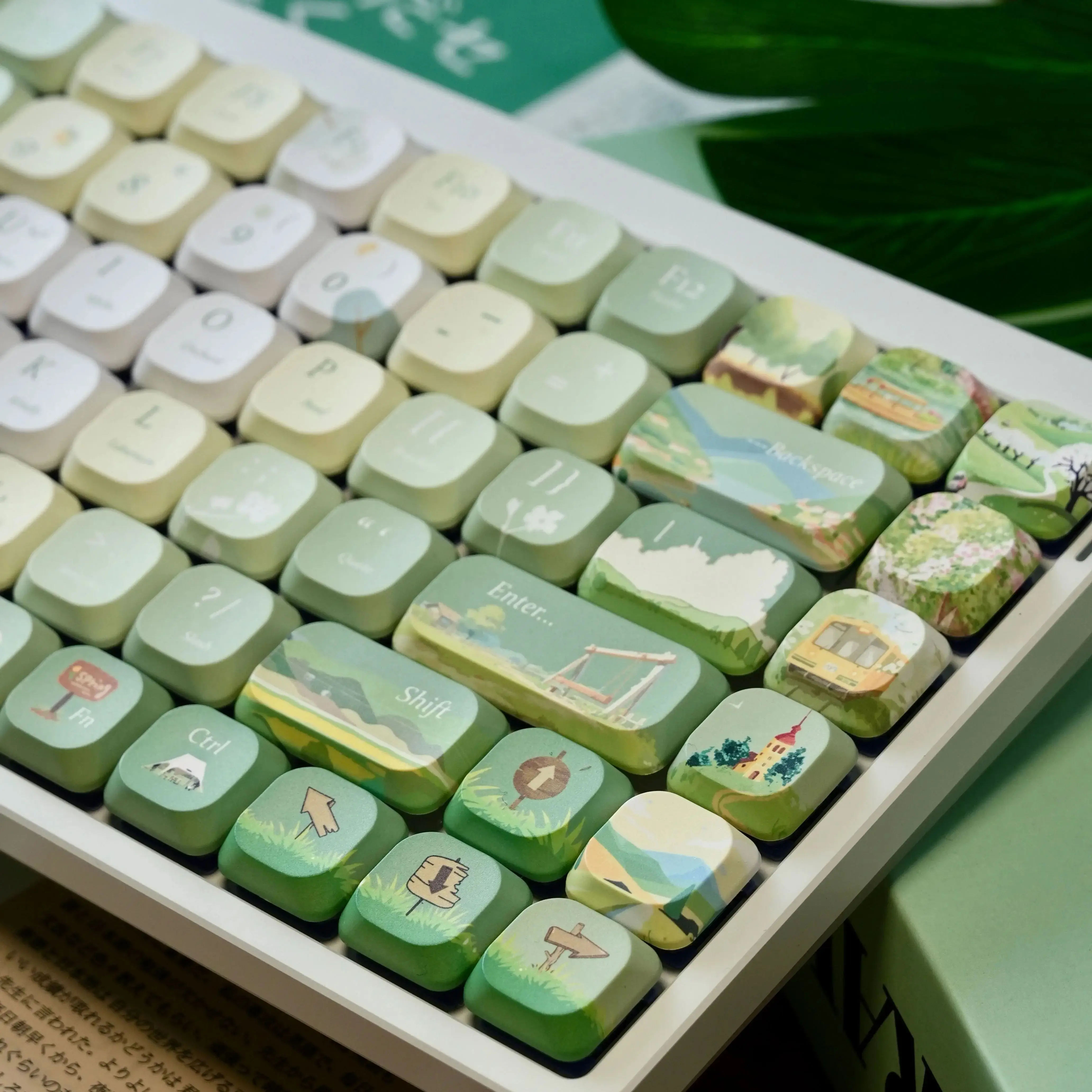 Low Profile Keycaps 120 Keys 5MM ADA Keycap Double Shot PBT Keycaps for MX Switch 60% 65% 75% Gamer Mechanical Keyboard Cap