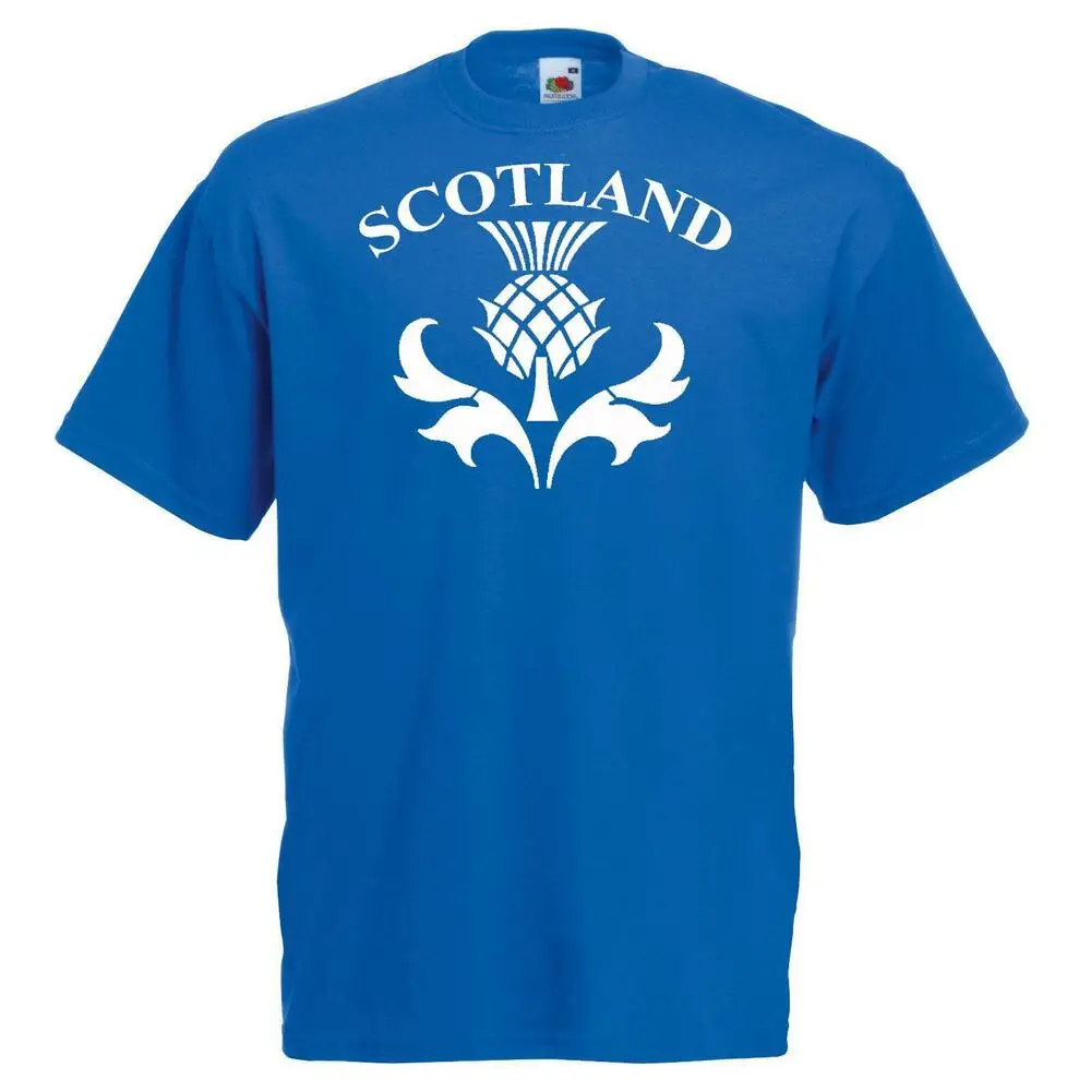 Scotland National Flower Scotch Scottish Thistle Rugby Football  T Shirt  High Quality 100%Cotton Short Sleeve