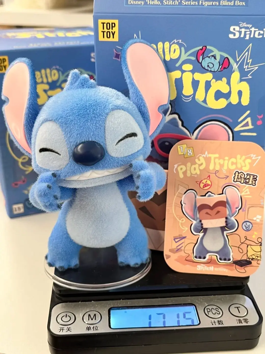 

Disney "Hello Stitch" Series Original Blind Box Figure - Flocked Vinyl Collectible, Desk Decor, Trendy Toy Gift Set for Fans