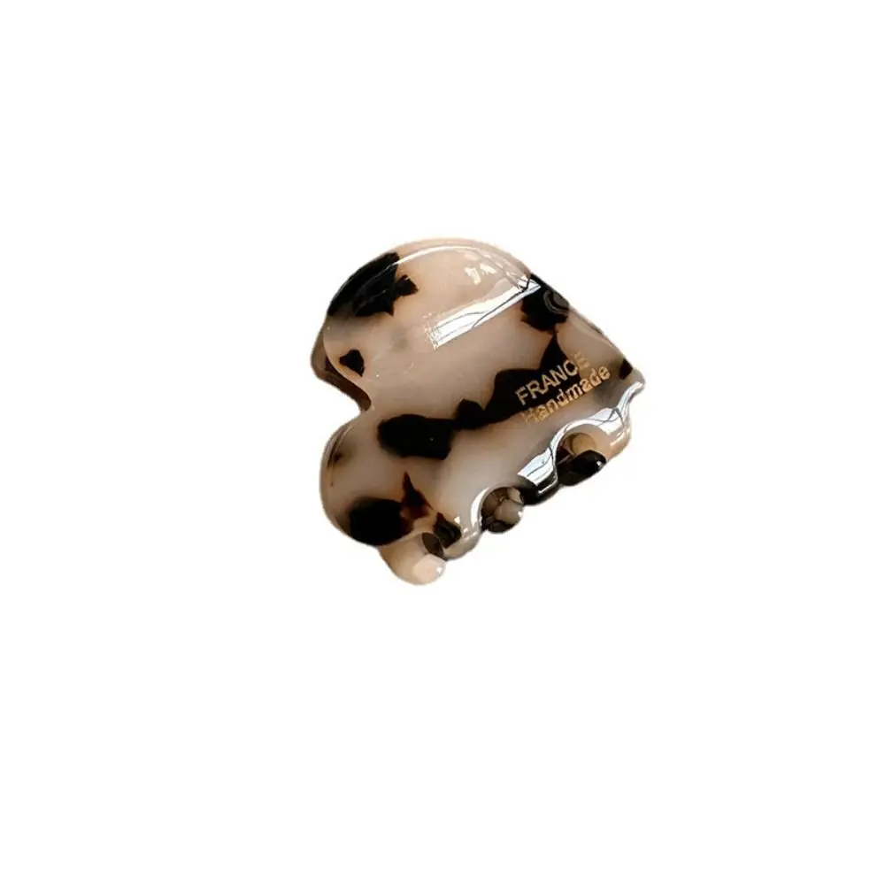 

New Acetate Small Hairclaw Heart Shaped 3.5cm Hair Crabs Hair Pins Girls