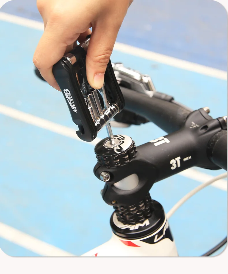 Super B 18 in 1 Mini Fahrrad Multi tool Fahrrad Reparatur Multifunktion werkzeuge 1/2/2/3/4/5/6/8mm Inbus schlüssel Ketten werkzeug langlebig – Detail 14