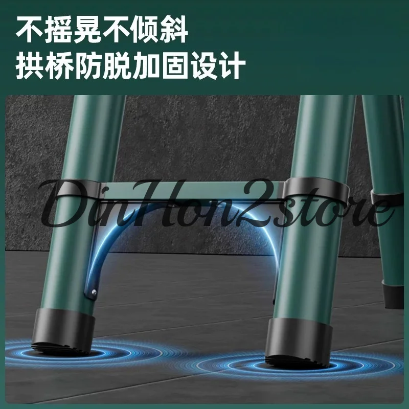 Walking Herringbone Telescopic Ladder Folding Ladder Household Attic Aluminum Alloy Telescopic Ladder