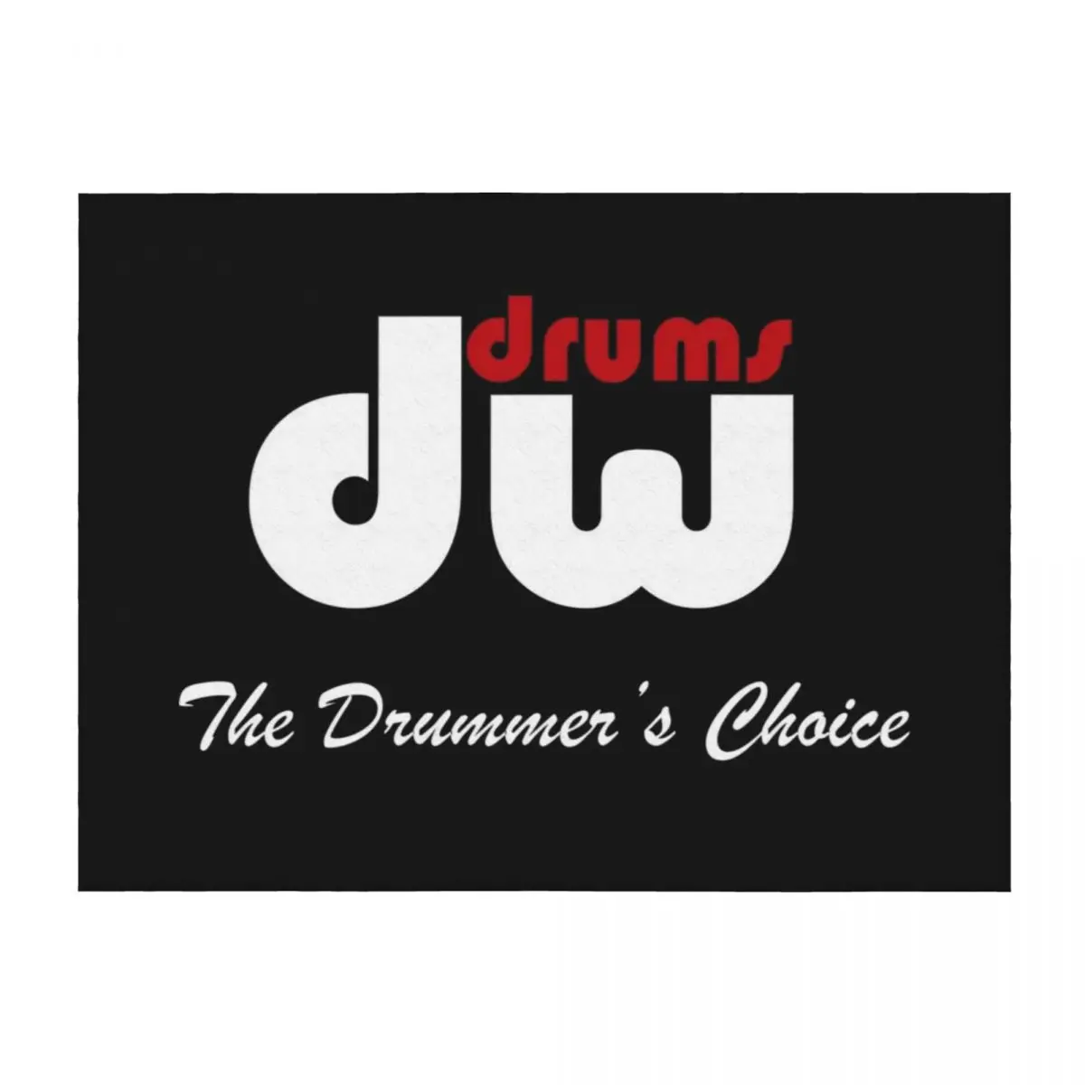 

DW Drums The Drummer's Choice Throw Blanket Custom Soft Plaid Luxury Throw Personalized Gift Blankets