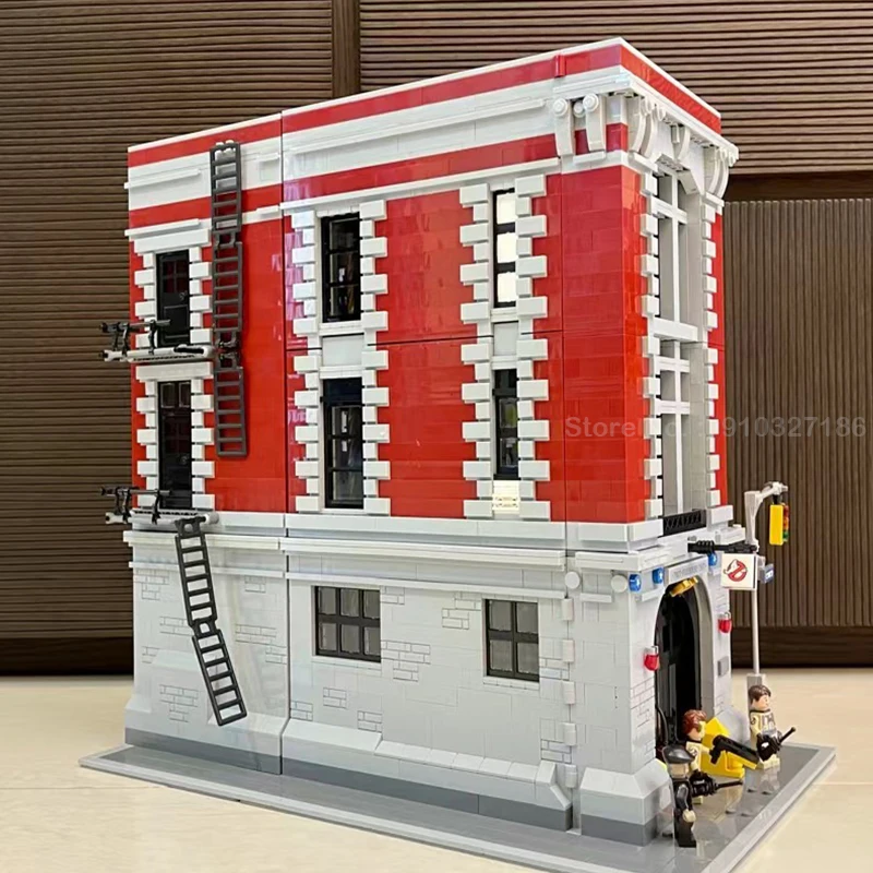 4634 PCS Ghostbusters Firehouse 16001 83001 Headquarters Building Blocks Bricks Kit Compatible 75827 Christmas Birthday Gifts