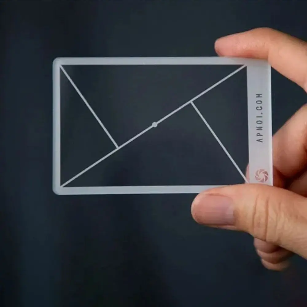 Acrylic Viewfinder Ruler New Transparent Multifunction Golden Ratio Ruler Portable Fibonacci Composition View Finder