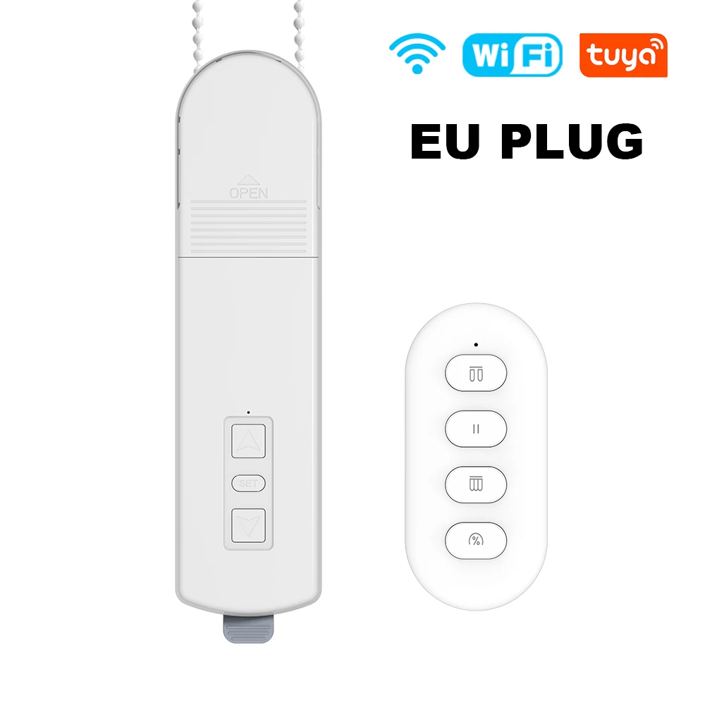 Manhot Tuya WiFi DIY Keten Gemotoriseerde Rolluik Jaloezieën Shades Drive Gordijn Motor EU US UK AU Standaard voor Alexa Google Home