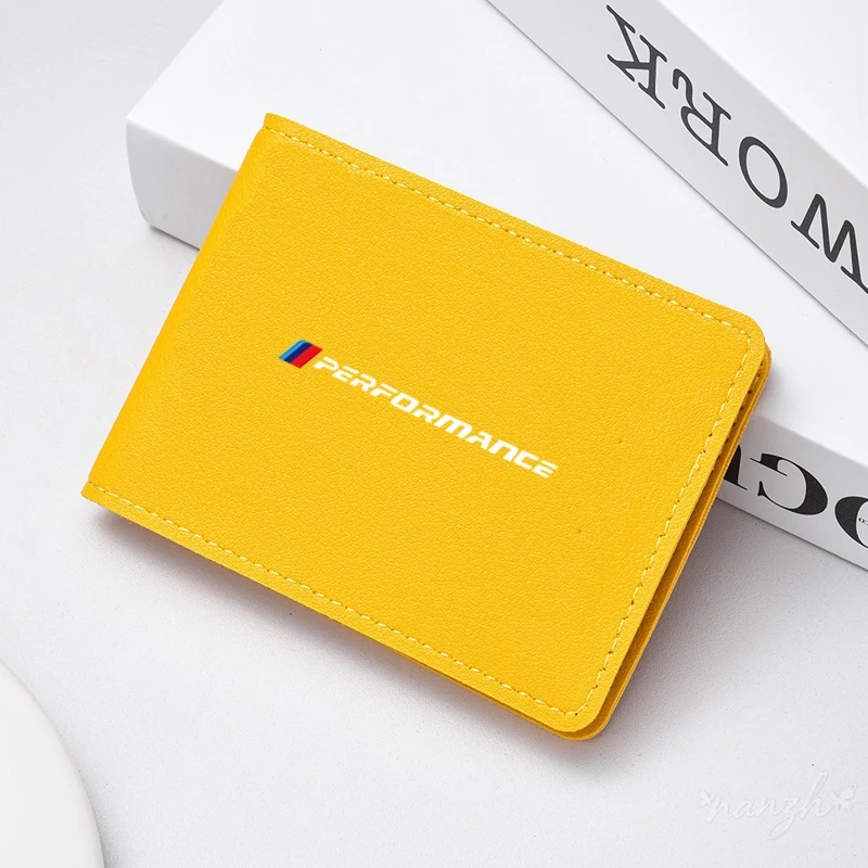 Car Logo Coin Purse Wallet Credit ID Card Bag Leather Coin Purse For BMW Performance E46 E39 E60 F10 F20 F30 F15 F16 Key Bag view 5