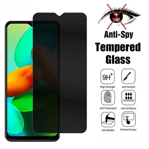 Privacy Tempered Glass For OPPO A5S A31 A7N R17 AX7 F9 Pro Find X2 Lite Anit-Spy Screen Protector For Reno ACE Z
