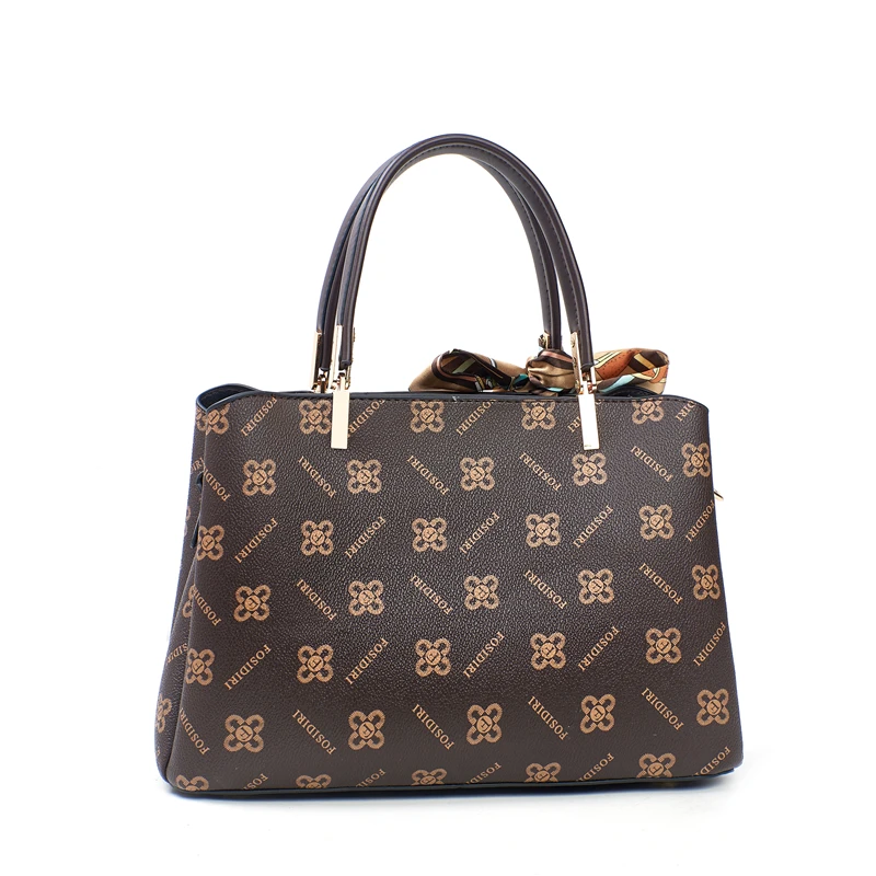 High fashion fashion color match color women\'s handbag, western style vintage print all shoulder crossbody bag