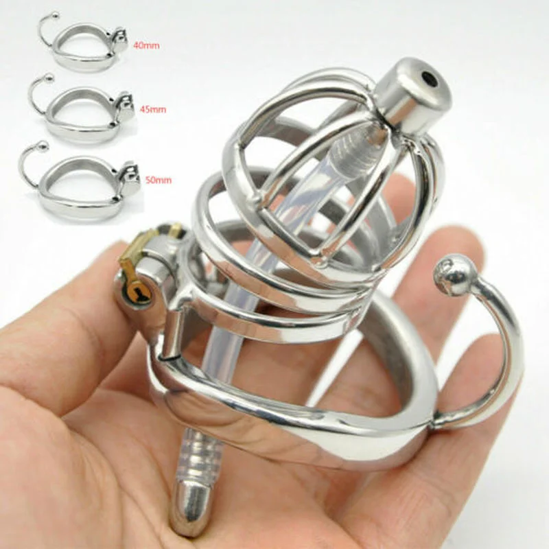 

HotX Stainless Steel Chastity Cage Device Ergonomic Design Cock Cage Penis Lock Cock Ring Chastity Belt Sex Toy Adult Game