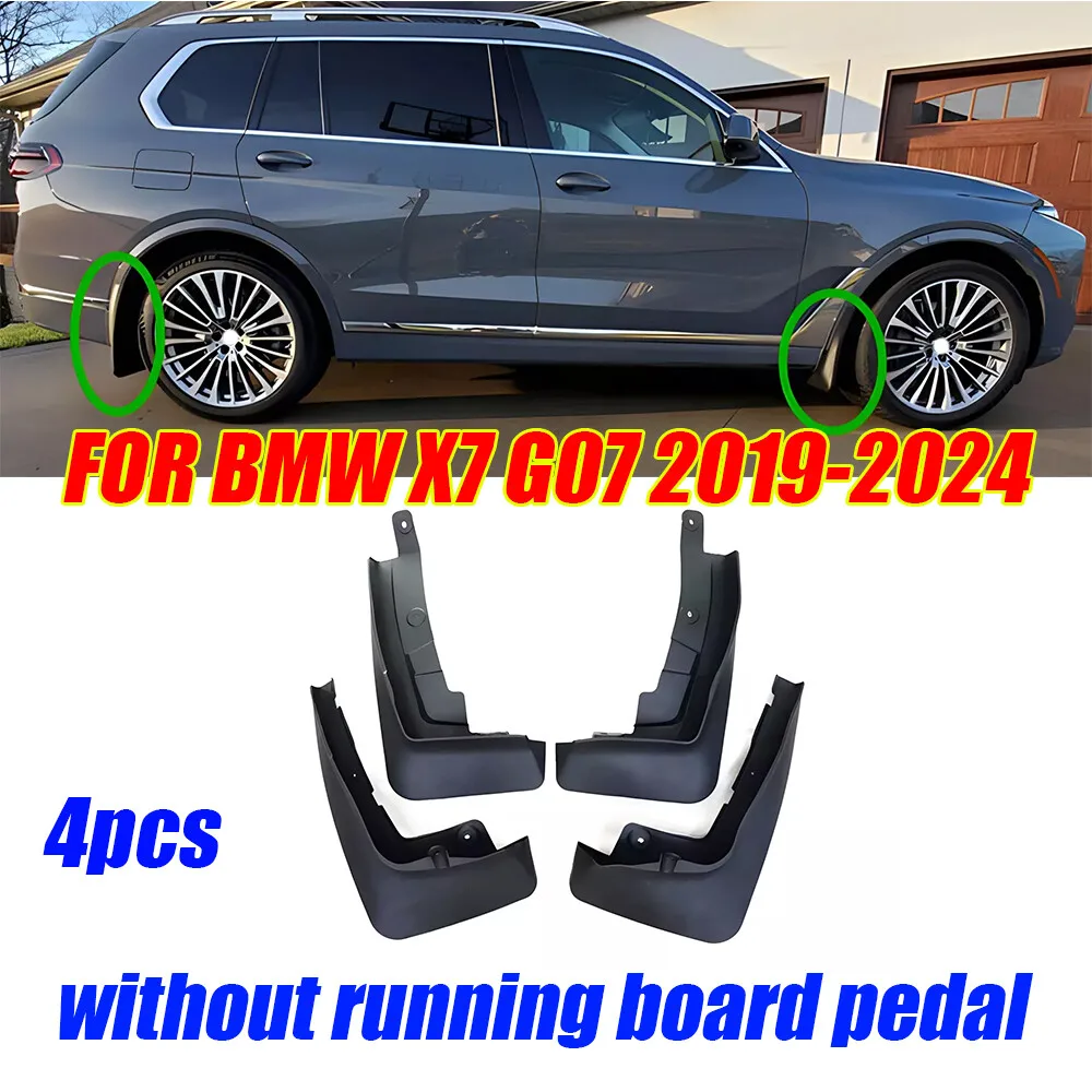 

Front & Rear Splash Guards Mud Guard Flaps FOR BMW X7 G07 2019-2024