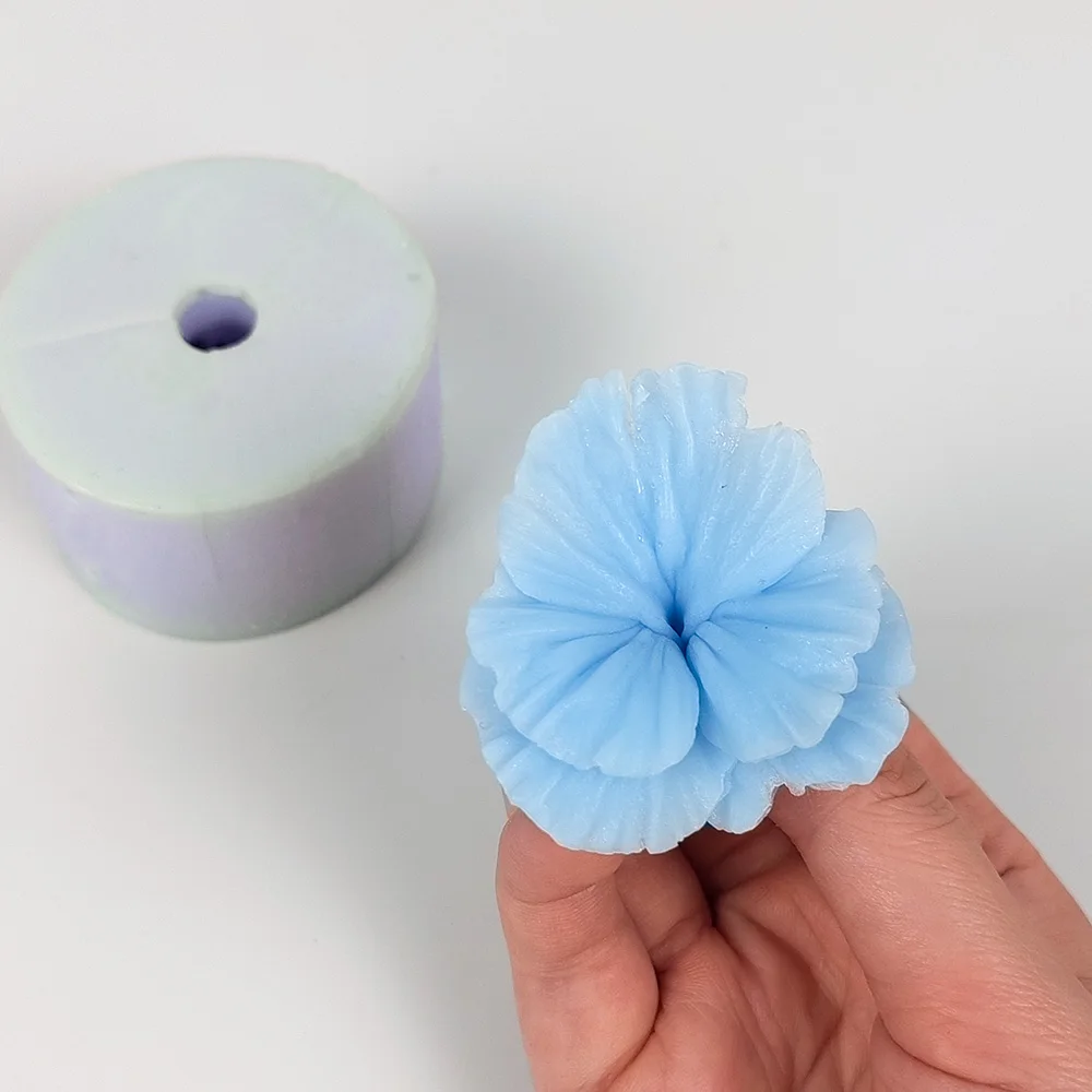 

3D viola cornuta Flower Moulds Flowers Soap Molds Silicone Candle Mold Wedding Birthday Valentine's Day Clay Resin