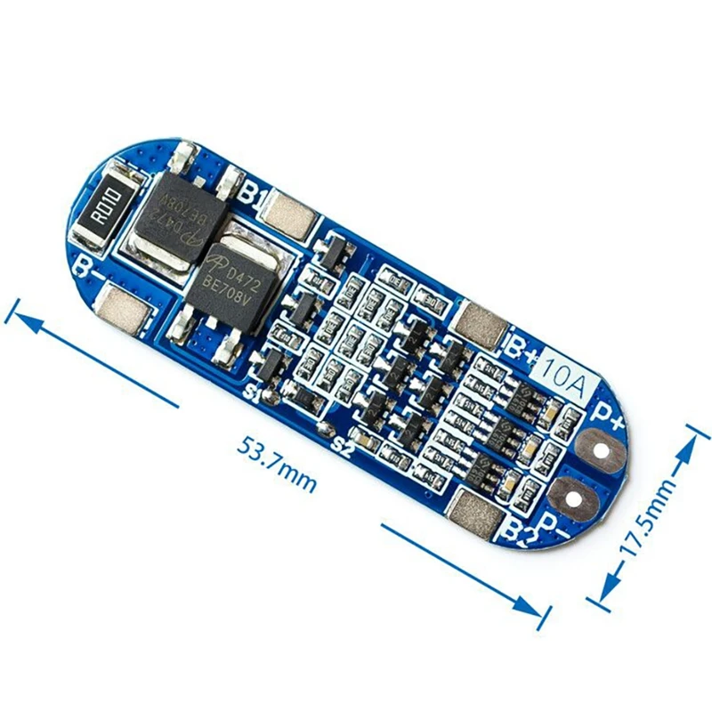 10 Stück 11,1 V 12 V 12,6 V Lithium-Batterie-Ladegerät-Schutzplatinenmodul