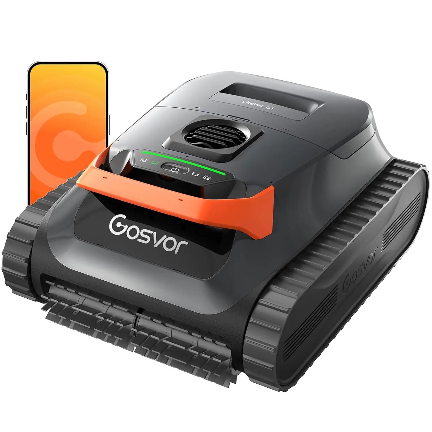 

LiteVac G1 Pool Vacuum for Inground & Above Ground Pools, Up to 200 Mins, Floor/Wall/Waterline/Shallow Area Cleaning, Custom