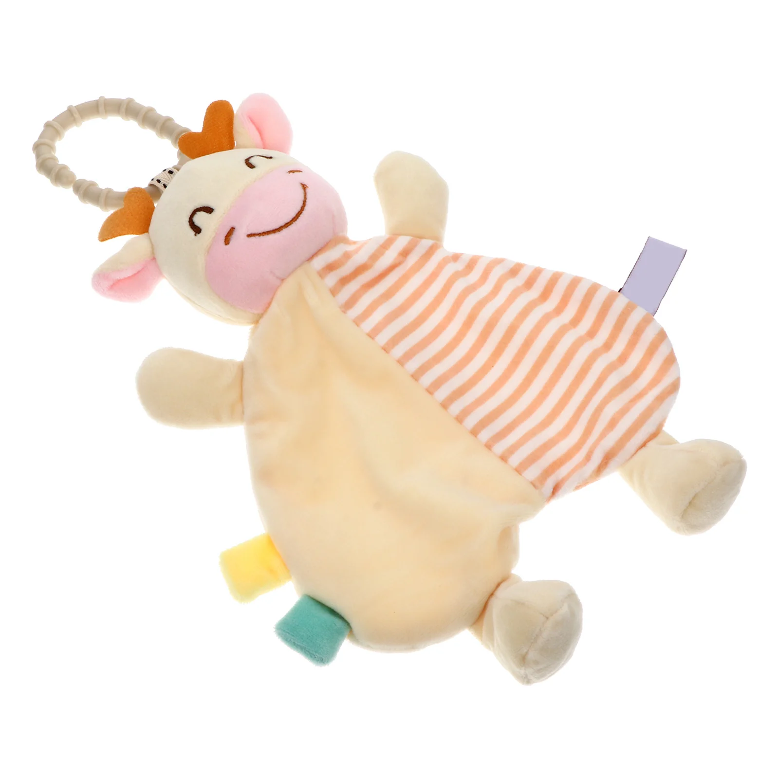 1-delige baby rustgevende handdoek diervorm zachte veiligheidsdeken voor pasgeboren baby zintuiglijke stimulatiedoek