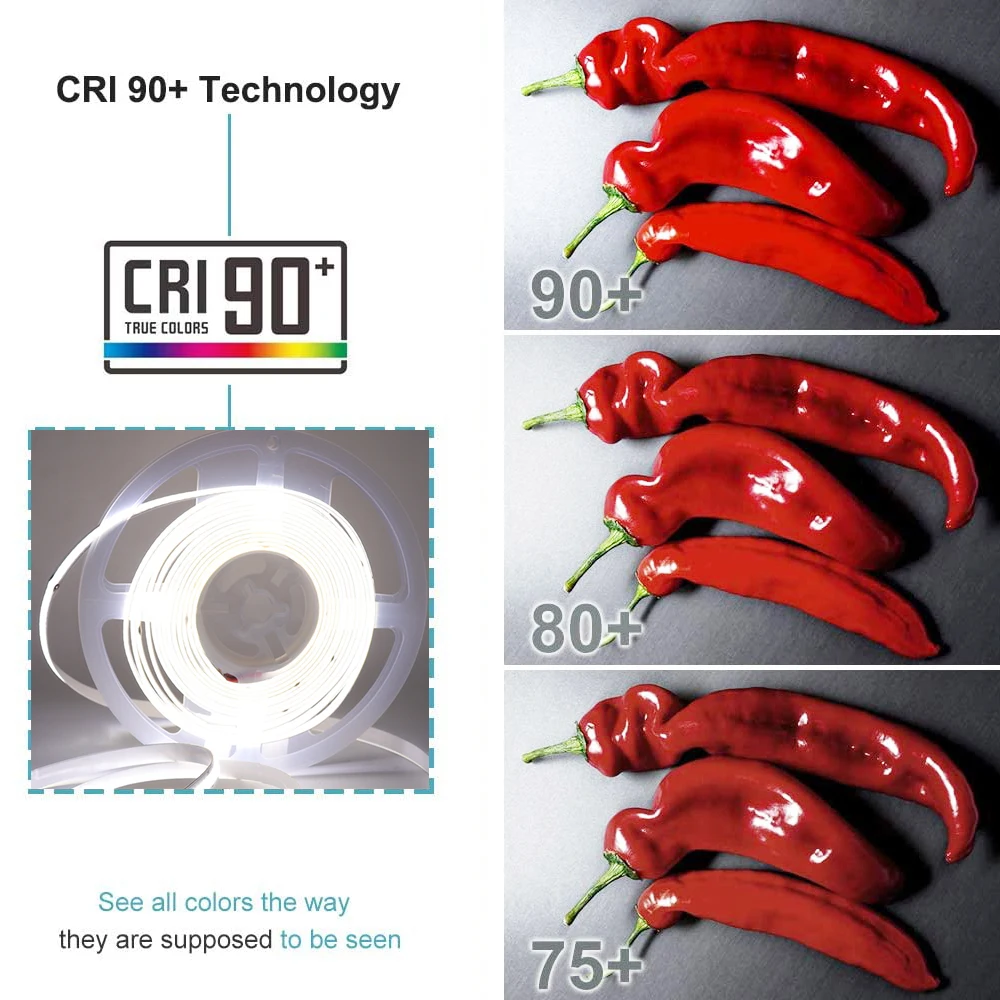 12V Wifi LED COB Strip Light Dimmable Power Kit US EU UK Remote Control 320LED 528LED 384LED Linear Lighting Flexible Led Tape