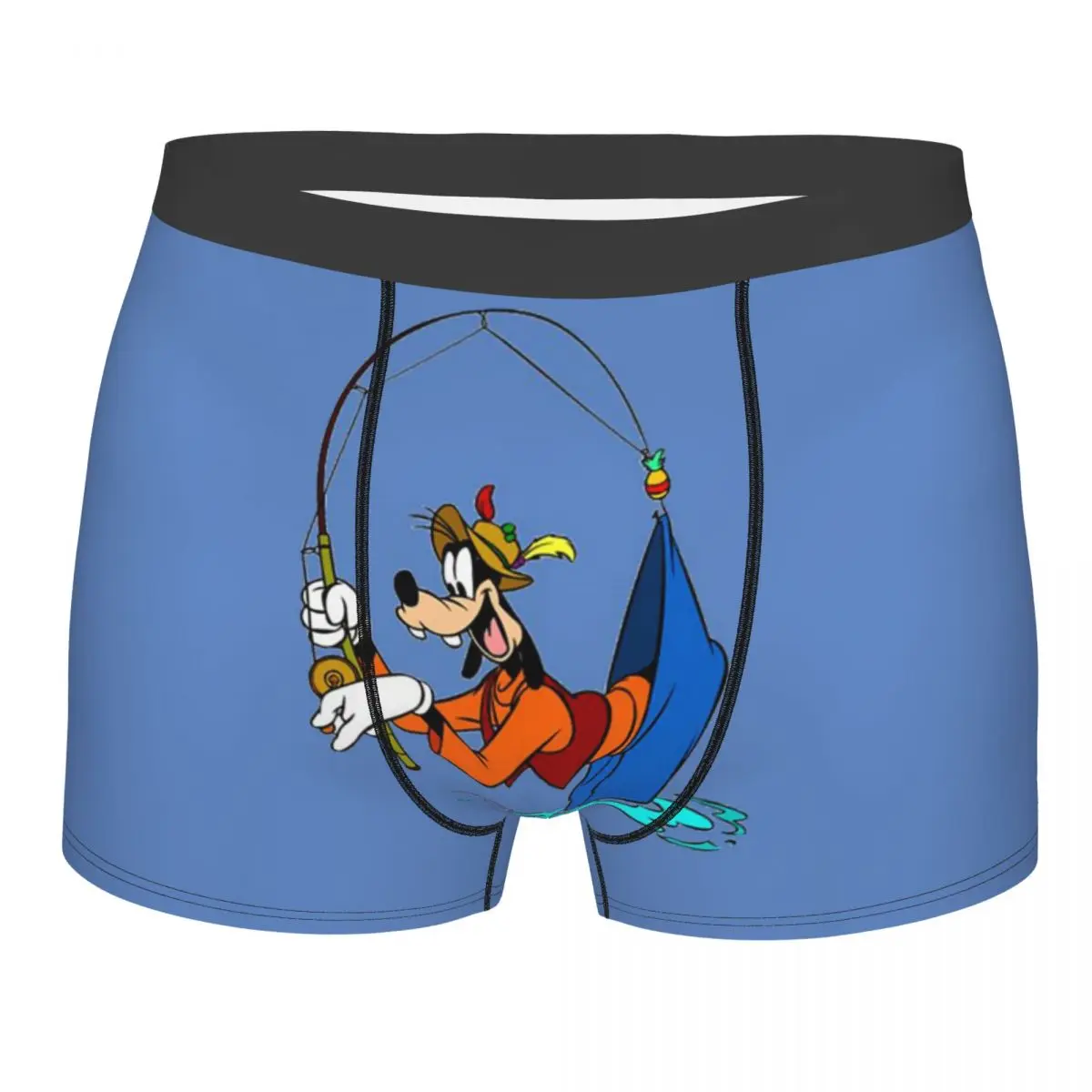 

Мужские трусы-боксеры с 3D-принтом Custom Goofy Fishing, эластичные, с эффектом стрейч