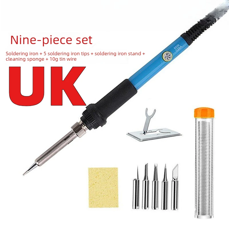 Hot selling temperature regulating electric soldering iron set 60W internal heating household factory soldering iron tool