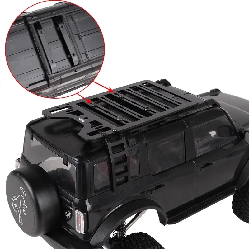 TRX4-M toit en métal T1 bagages T1 échelle pour 1/18 RC inoler voiture Traxxas TRX-4M Bronco Modification pièces améliorées