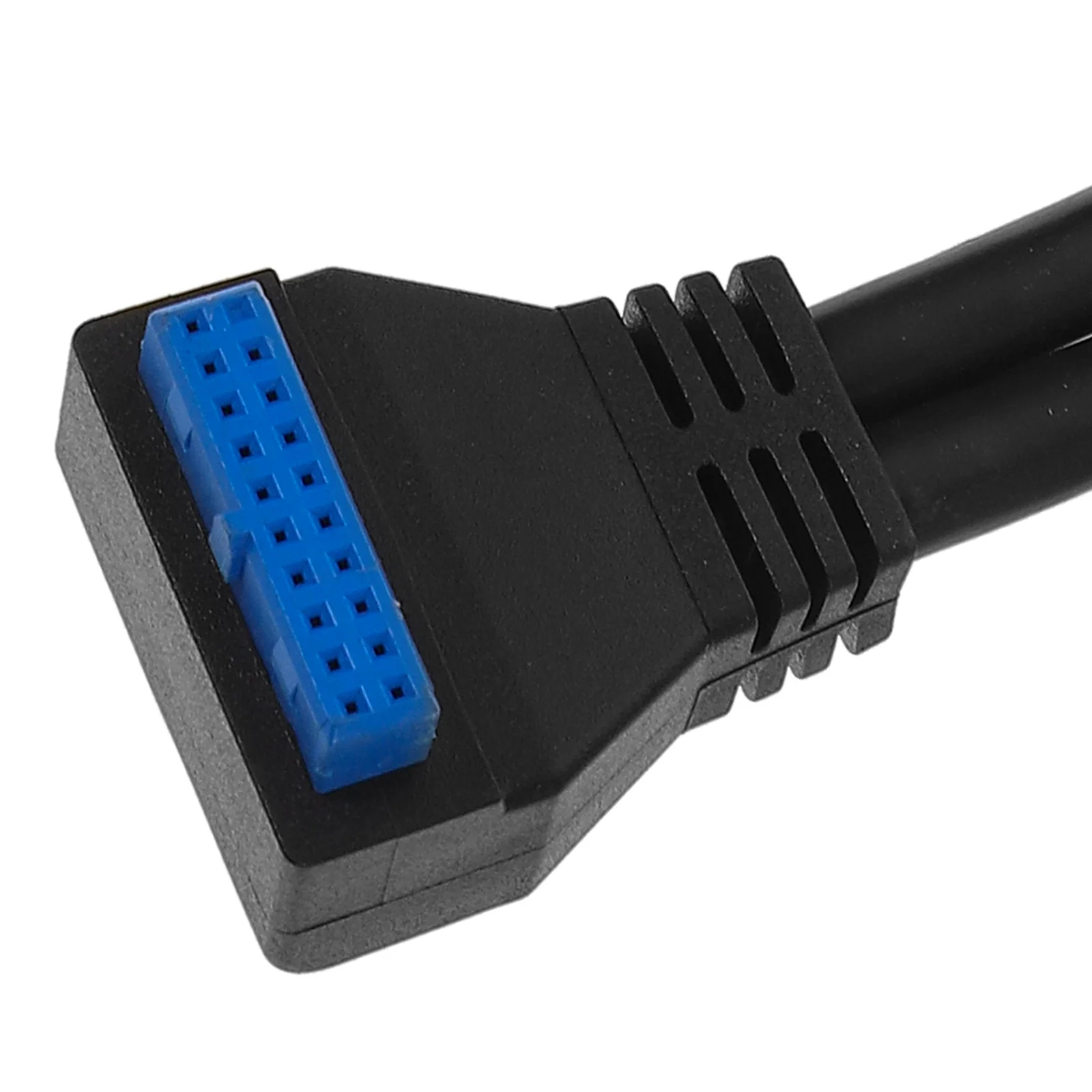 

1 Set Usb 3.0 Motherboard Panel Extension Cable 19Pin To Usb Female Dual Ports High-Speed Data Transfer Bendable Screw-Fixed