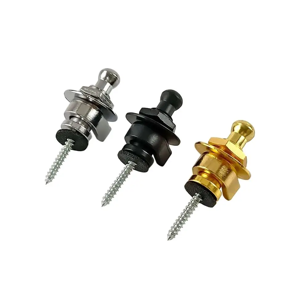 Guitar Strap Lock 1 PCS Heavy Duty Metal Button Security Straplock for Electric Acoustic Guitar Bass Ukulele image 2