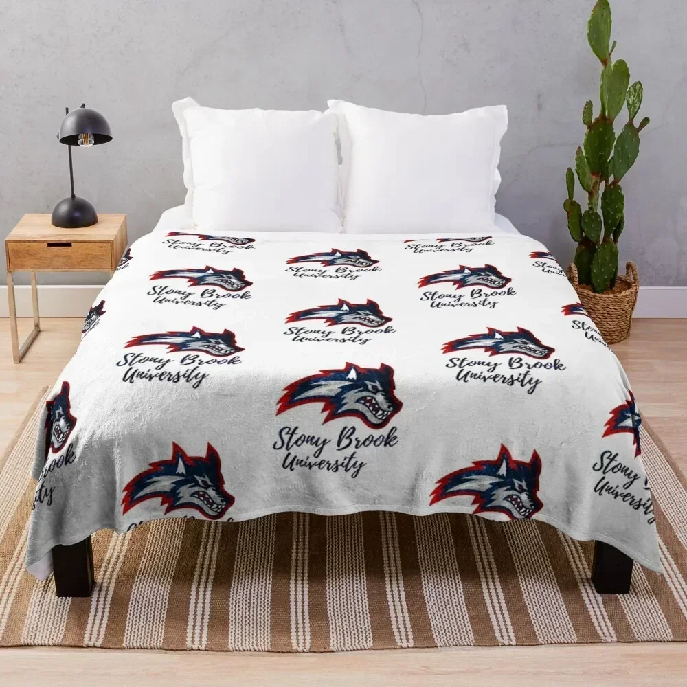 

Glitter Stony Brook University Throw Blanket Soft Plush Blanket as Housewarming Gift