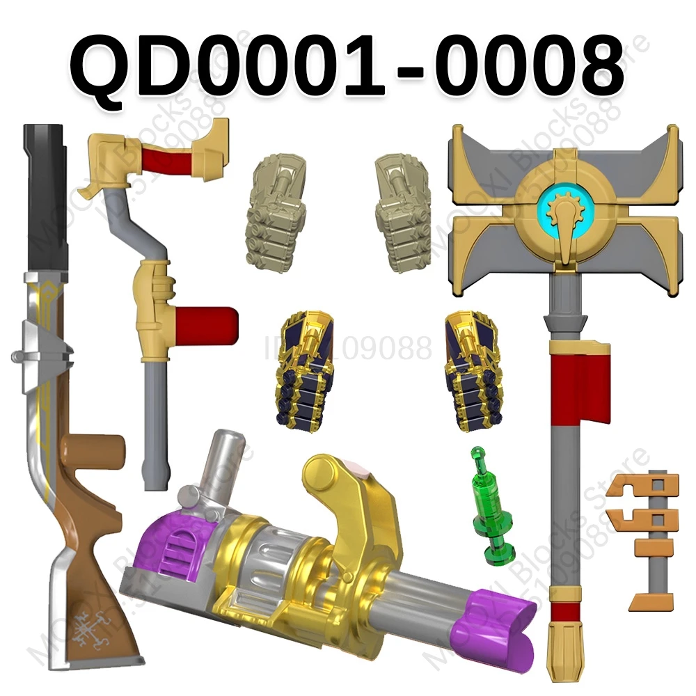 QD0001-QD0008 Compatible Action Figures Parts QD0001 QD0002 QD0003 QD0004 QD0005 QD0006 QD0007 QD0008 WM Blocks Accessories Toys