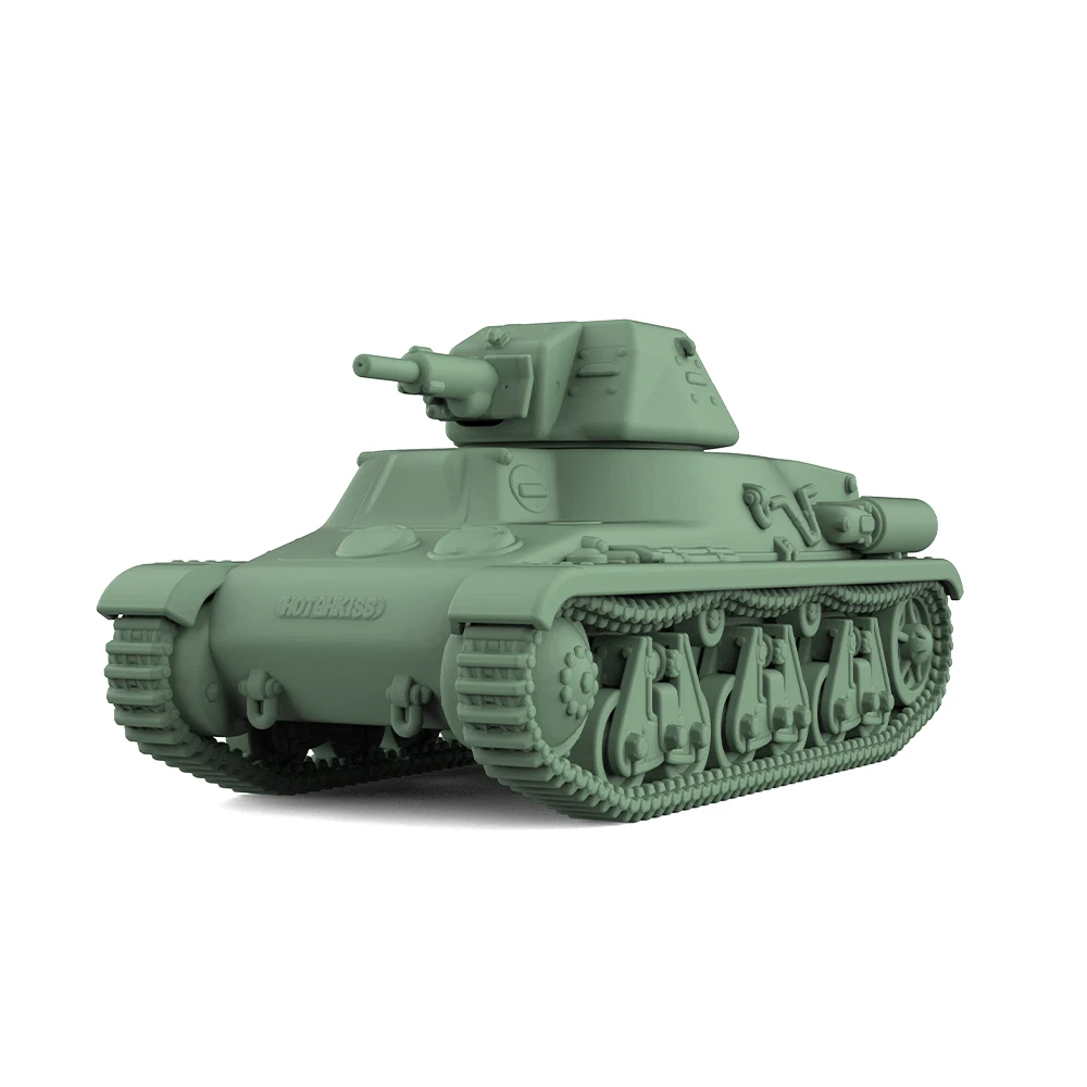 German Pz.Kpfw. 38H 735 (f) Light Tank SSMODEL SS144814 1/144  Military Model Kit  Miniature Static