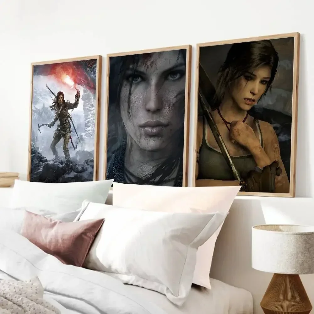 Game T-Tomb Raider Poster Modern And Elegant Wall Stickers For Home Decor Living Room Dormitory Wall Art