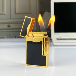 New commemorative edition single and double flame luxury lighter Ping Sound natural paint cigarette smoking butane lighter