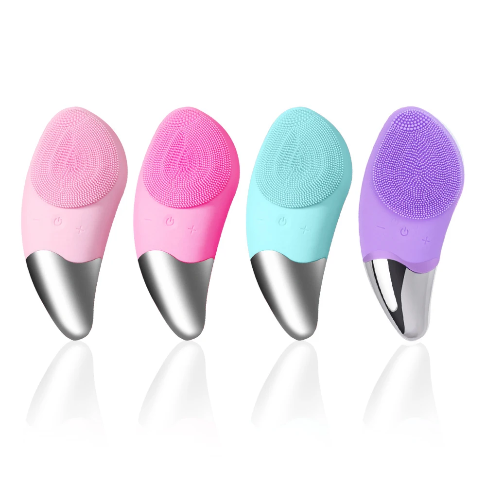 Mini Electric Face Washer Cleanser Silicone Facial Cleanser Waterproof Rechargeable Ultrasonic Pore Facial Cleaner Dropshipping