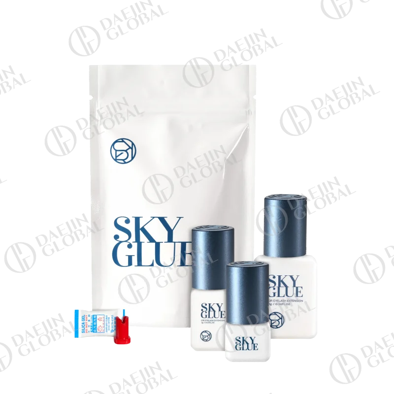 Pegamento de extensión de pestañas postizas, adhesivo fuerte de secado rápido, bajo olor, sin irritación, herramientas de maquillaje, Sky S + 1s, Corea, 5g