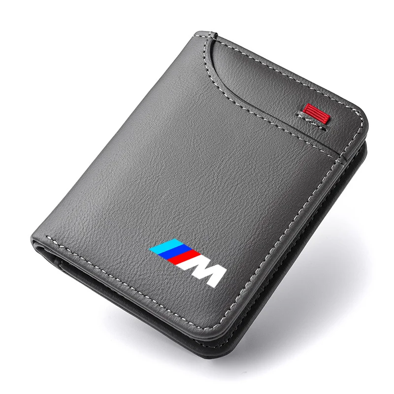 PU Leather Car Driving Document bag ID Passport Card Wallet Card Pouch For BMW E46 E90 E60 F10 E39 F30 E36 F20 E91 E30 Stickers