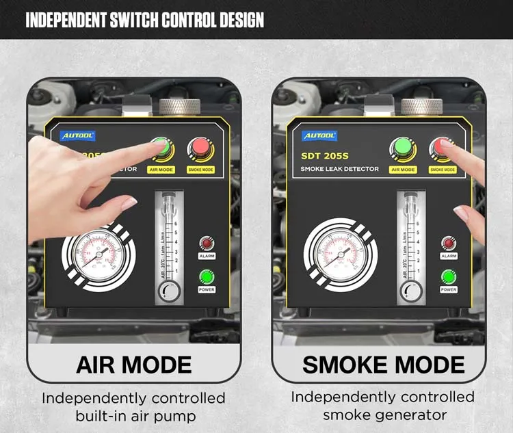 

2026 brand NEW SDT205S Smoke Leakage Analyzer Smoke Machine with Air Pressure Leak Detector Car Trucks EVAP Detect Pipe Check