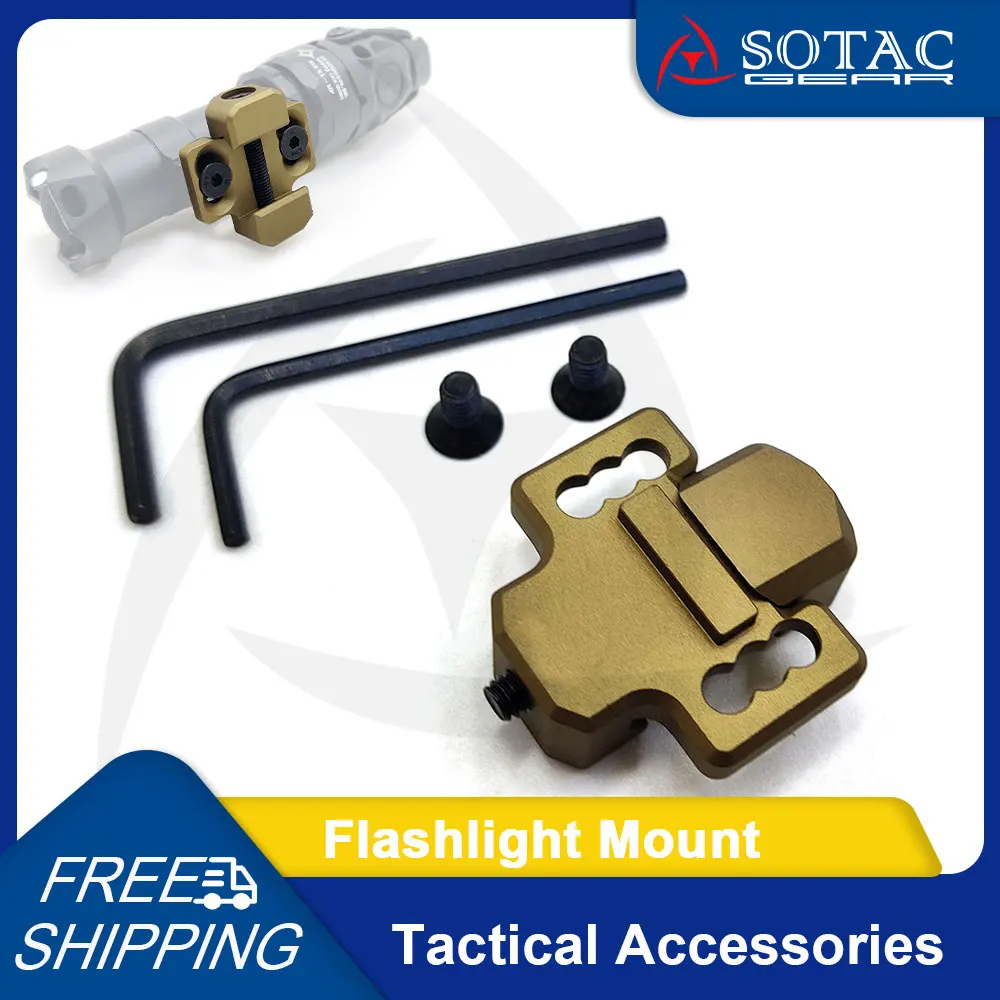 SOTAC GEAR Tactical KIJI K10 Scout Light Mount Outdoor Weapon Flashlight Mounting Base Accessories