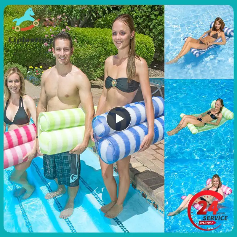 

10/NEW Water Sports Inflatable Float Bed Water Hammock Swimming Pool Lounge Chair Floating Row For Kids Adult Dropship