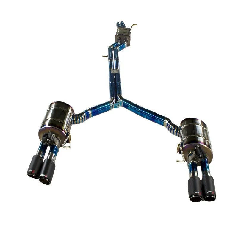 Exhaust Pipe Tuning Auto Parts for  S4/S5 B9 B9.5 3.0T 2017 With Valved Muffler Remote Control Catback  Exhaust Tips