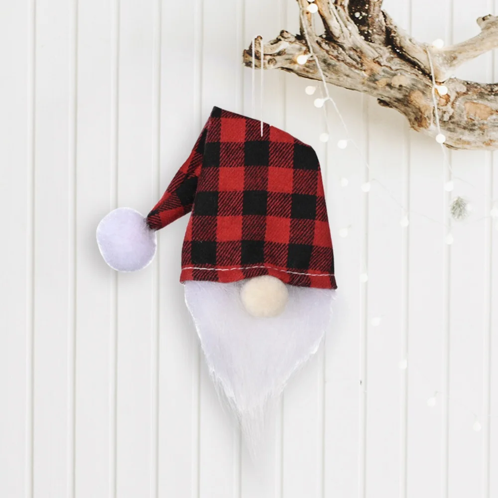 Christmas Santa Claus Pendant Christmas Faceless Elf Wine Lid Multi-Purpose Fabric Decoration Festival Home Party Supplies