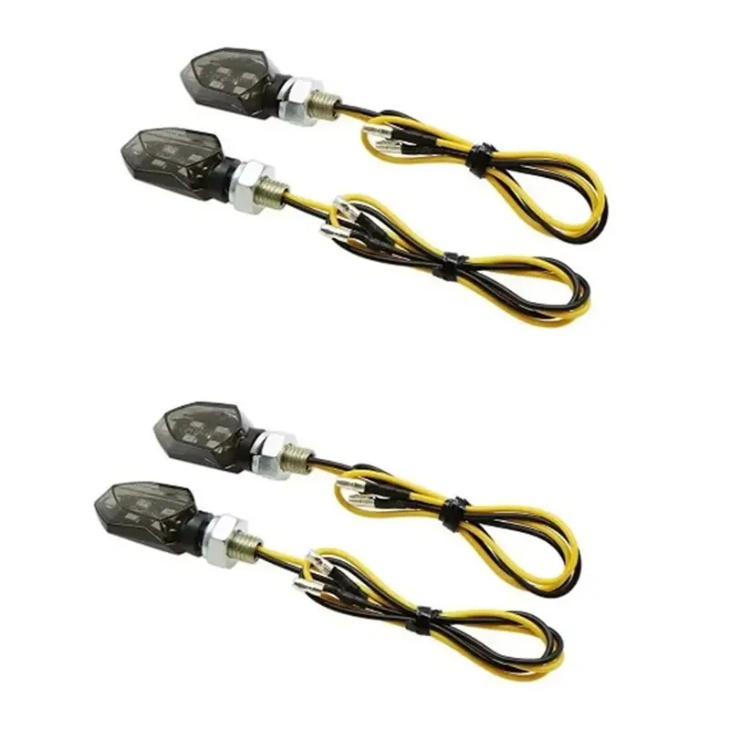 

For Kawasaki Compatible 4Pcs Motorcycle Turn Signal Light Indicator 5 LED Light Units