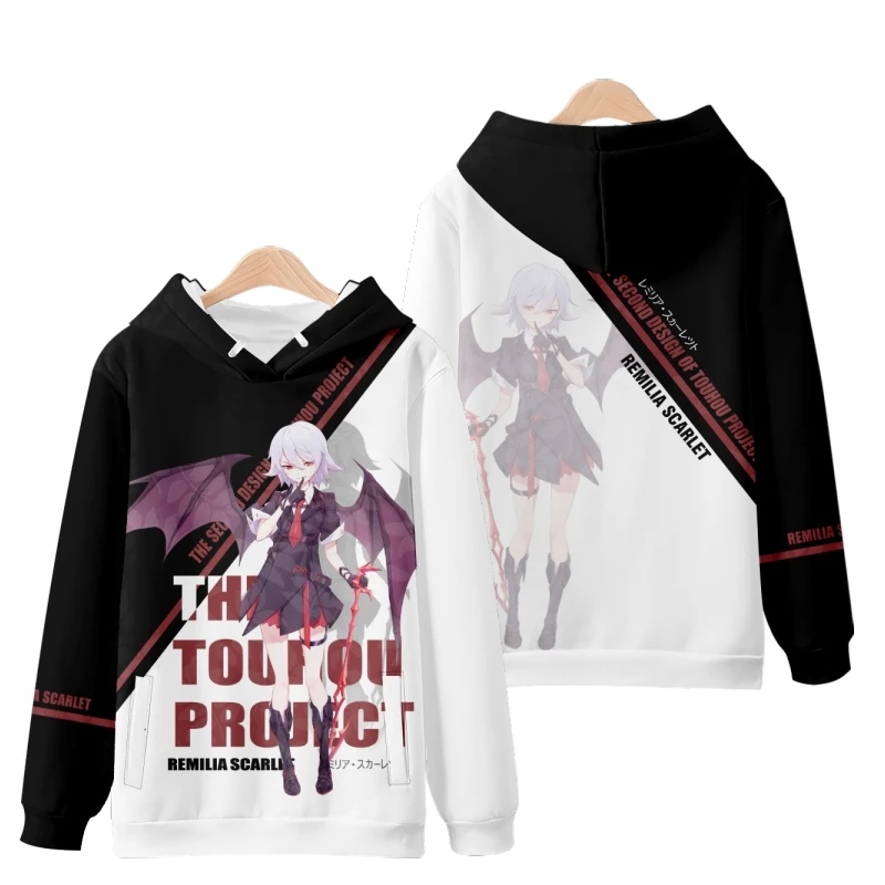2026 New Game Touhou Project 3D Anime Hoodies Fashion Daily Cosplay Sweatshirt Men Women Long Sleeve Tracksuit Y2k Pullover Coat