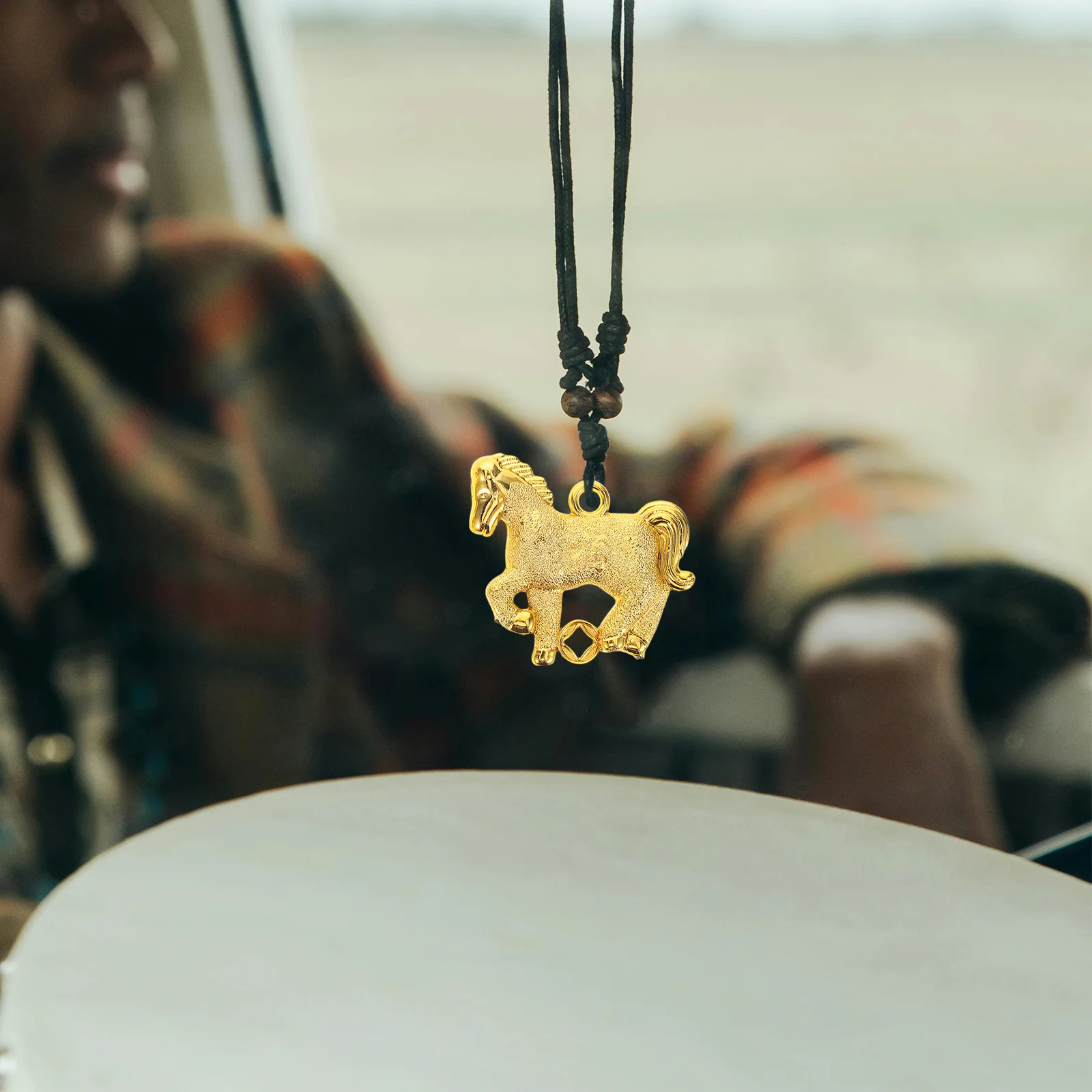 

10Pcs Gold Horse Pendant Charms Chinese Zodiac Design Good Luck Feng Shui Animal Jewelry Making Supplies Keychain Necklace