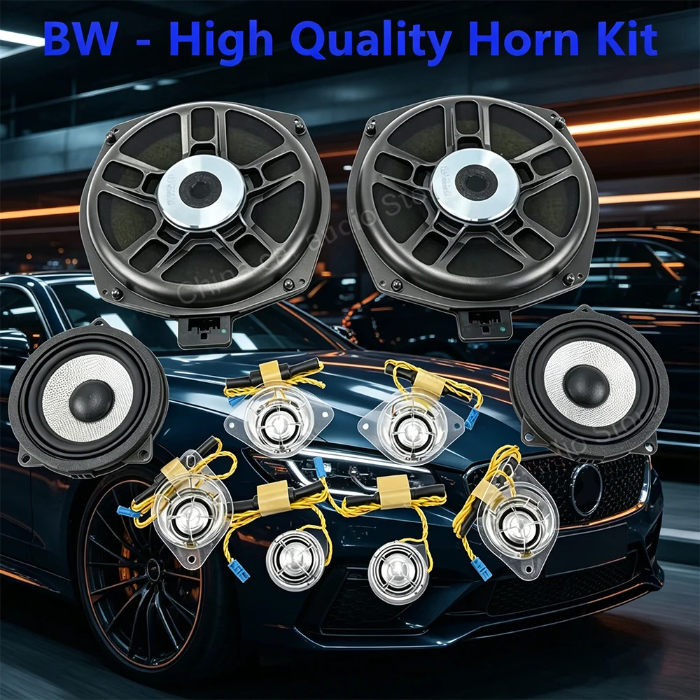 Car Midrange Horn Subwoofer Tweeter Speaker For BMW X3 F25 X4 F26 F30 F32 F34 F20 G30 G01 3 4 5 X5 7 Series