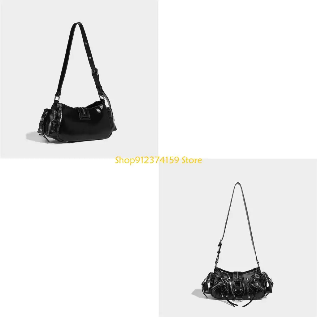 

G5AE Сумка подмышки с несколькими карманами для женщин Сумка на плечо в стиле ретро Сумочка из искусственной кожи